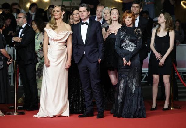 Cannes 2025 Premiere du film Dalloway CÃ cile de France , Yann Gozlan and Mylene Farmer Premiere of the movie Dalloway on the red carpet of the Cannes Film Festival on May 15th 2025.  Copyright: x Chassery+Courdjix