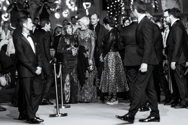 78eme Festival International du Film de Cannes Montée des marches du film Dalloway 78th International du Film de Cannes Red carpet with cast of Dalloway movie 444331 2025 05 15 France Farmer, Mylène de Rosnay, Tatiana  Copyright: xEstellexCarlierx xStarfacex STAR_444331_023