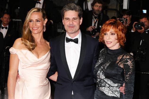 78eme Festival International du Film de Cannes Montée des marches du film Dalloway 78th Cannes Film Festival Red carpet of the film Dalloway Cecile de France, Yann Gozlan and Mylene Farmer 444333 2025 05 15 Cannes France  Copyright: xIsabellexVautierx xStarfacex STAR_444333_010