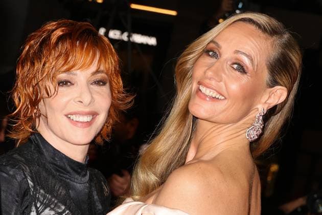78eme Festival International du Film de Cannes Montée des marches du film Dalloway 78th Cannes Film Festival Red carpet of the film Dalloway Mylene Farmer and Cecile de France 444333 2025 05 15 Cannes France  Copyright: xIsabellexVautierx xStarfacex STAR_444333_027