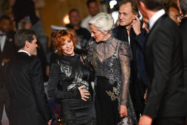 78eme Festival International du Film de Cannes Montée des marches du film Dalloway Festival de Cannes 2025 Red carpet Dalloway Mylene Farmer 444334 2025 05 16 France  Copyright: xLionelxGuericolas MPPx STAR_444334_001