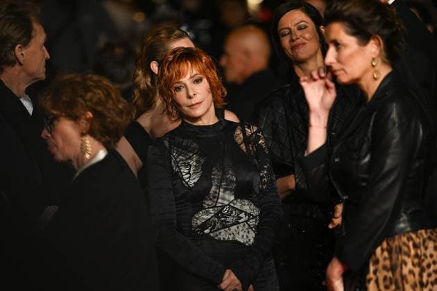 78eme Festival International du Film de Cannes Montée des marches du film Dalloway Festival de Cannes 2025 Red carpet Dalloway Mylene Farmer 444334 2025 05 16 France  Copyright: xLionelxGuericolas MPPx STAR_444334_002