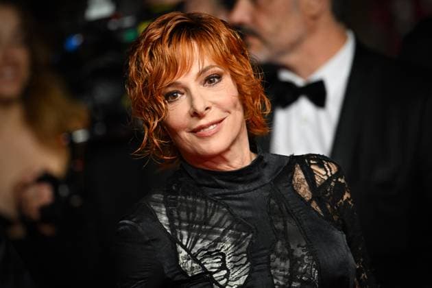 78eme Festival International du Film de Cannes Montée des marches du film Dalloway Festival de Cannes 2025 Red carpet Dalloway Mylene Farmer 444334 2025 05 16 France  Copyright: xLionelxGuericolas MPPx STAR_444334_035