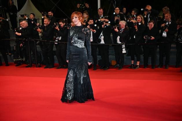 78eme Festival International du Film de Cannes Montée des marches du film Dalloway Festival de Cannes 2025 Red carpet Dalloway Mylene Farmer 444334 2025 05 16 France  Copyright: xLionelxGuericolas MPPx STAR_444334_057