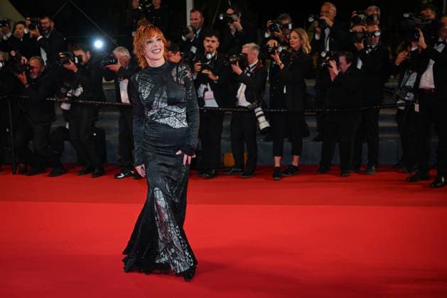 78eme Festival International du Film de Cannes Montée des marches du film Dalloway Festival de Cannes 2025 Red carpet Dalloway Mylene Farmer 444334 2025 05 16 France  Copyright: xLionelxGuericolas MPPx STAR_444334_065