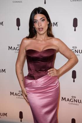 Cannes Magnum Party NG Dulceida attending the Magnum Party Photocall at Magnum Beach in Cannes, France on May 15 2025 as part of the 78th Cannes Film Festival. Photo by Nicolas Genin ABACAPRESS.COM Cannes France  Copyright: xGeninxNicolas ABACAx
