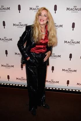 Cannes Magnum Party NG Jerry Hall attending the Magnum Party Photocall at Magnum Beach in Cannes, France on May 15 2025 as part of the 78th Cannes Film Festival. Photo by Nicolas Genin ABACAPRESS.COM Cannes France  Copyright: xGeninxNicolas ABACAx