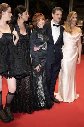 Cannes - Dalloway Red Carpet DN Freya Mavor, Anna Mouglalis, Mylene Farmer, Yann Gozlan and Cecile de France attend the Dalloway red carpet at the 78th annual Cannes Film Festival at Palais des Festivals on May 15, 2025 in Cannes, France. Photo by David NIVIERE ABACAPRESS.COM CANNES France  Copyright: xNivierexDavid ABACAPRESS.COMx