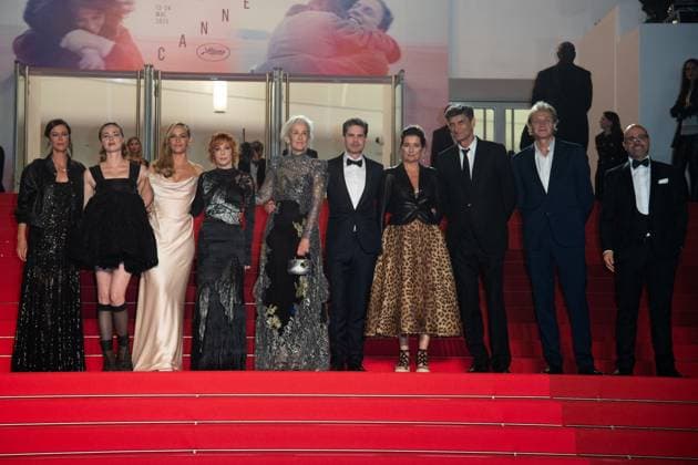 Cannes Dalloway Premiere AM Anna Mouglalis, Freya Mavor, Cécile de France, Mylene Farmer, Tatiana de Rosnay, Yann Gozlan, Sidonie Dumas and guests attending the Dalloway red carpet in Cannes, France on May 15, 2025 as part of the 78th Cannes Film Festival. Photo by Aurore Marechal ABACAPRESS.COM Cannes France  Copyright: xMarechalxAurore ABACAx