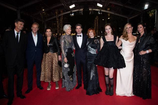 Cannes Dalloway Premiere AM Anna Mouglalis, Freya Mavor, Cécile de France, Mylene Farmer, Tatiana de Rosnay, Yann Gozlan, Sidonie Dumas and guests attending the Dalloway red carpet in Cannes, France on May 15, 2025 as part of the 78th Cannes Film Festival. Photo by Aurore Marechal ABACAPRESS.COM Cannes France  Copyright: xMarechalxAurore ABACAx