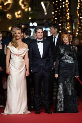 Cannes Dalloway Premiere AM Cecile de France, Yann Gozlan and Mylene Farmer attending the Dalloway red carpet in Cannes, France on May 15, 2025 as part of the 78th Cannes Film Festival. Photo by Aurore Marechal ABACAPRESS.COM Cannes France  Copyright: xMarechalxAurore ABACAx
