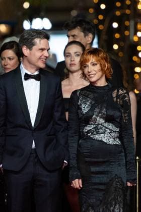 Cannes Dalloway Premiere AM Yann Gozlan and Mylene Farmer attending the Dalloway red carpet in Cannes, France on May 15, 2025 as part of the 78th Cannes Film Festival. Photo by Aurore Marechal ABACAPRESS.COM Cannes France  Copyright: xMarechalxAurore ABACAx