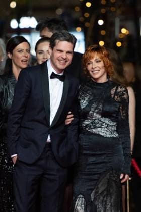 Cannes Dalloway Premiere AM Yann Gozlan and Mylene Farmer attending the Dalloway red carpet in Cannes, France on May 15, 2025 as part of the 78th Cannes Film Festival. Photo by Aurore Marechal ABACAPRESS.COM Cannes France  Copyright: xMarechalxAurore ABACAx