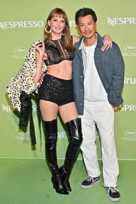 Cannes Nespresso X Brut Party Frederique Bel, Frederic Chau attending the Nespresso X Brut party ahead of the 78th Cannes Film Festival in Cannes, France on May 15, 2025. Photo by Julien Reynaud APS-Medias ABACAPRESS.COM Cannes France  Copyright: xReynaudxJulien APS-Medias ABACAx