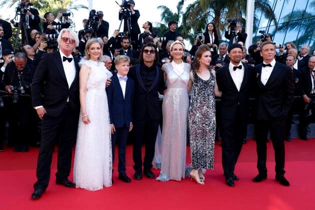 May 15, 2025, Cannes, France: Detlev Buck, Laura Tonke, Guest, Fatih AkÄÂ±n, Diane Kruger, Lisa Hagmeister, Lars Jessen and Matthias Schweighoefer attend the premiere of Dossier 137 (Case 137) during the 78th Cannes Film Festival at Palais des Festivals in Cannes, France, on 15 May 2025. Photo: Cannes France - ZUMAm179 20250515_zep_m179_026 Copyright: xAlecxMichaelx