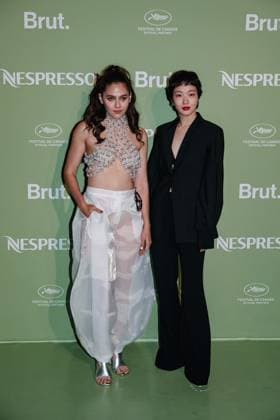 Cannes, The photocall of the Nespresso x Brut Party during the 78th Cannes Film Festival Cannes, The photocall of the Nespresso x Brut Party during the 78th Cannes Film Festival. In the photo: Araya A. Hargate (Actress), Kim Go-eun (Actress) Milan Italy  Copyright: xIPA ABACAx
