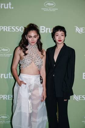 Cannes, The photocall of the Nespresso x Brut Party during the 78th Cannes Film Festival Cannes, The photocall of the Nespresso x Brut Party during the 78th Cannes Film Festival. In the photo: Araya A. Hargate (Actress), Kim Go-eun (Actress) Milan Italy  Copyright: xIPA ABACAx