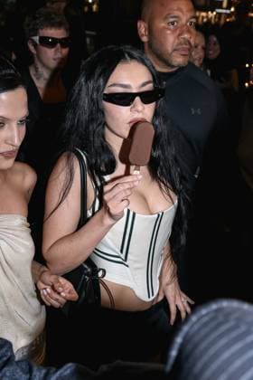 Cannes, Celebrity Sightings During Cannes Film Festival 78, Charli XCX Eats Ice Cream While Walking Down The Croisette On Her Way To The Magnum Party Cannes, Celebrity Sightings During Cannes Film Festival 78, Charli XCX Eats Ice Cream While Walking Down The Croisette On Her Way To Party Magnum. In The Photo: Charli XCX (British Singer) Milan Italy  Copyright: xIPA ABACAx