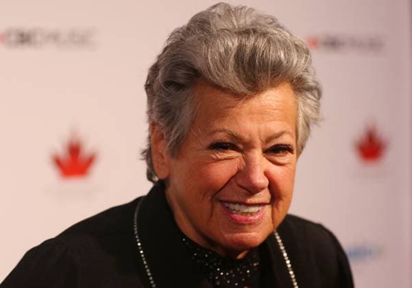 May 15, 2025, Calgary, Ab, Canada: Ginette Reno poses on the red carpet for the Canadian Music Hall of Fame ceremony in Calgary on Thursday, May 15, 2025. Calgary Canada  - ZUMAc35_ 20250515_zaf_c35_154 Copyright: xDavexChidleyx