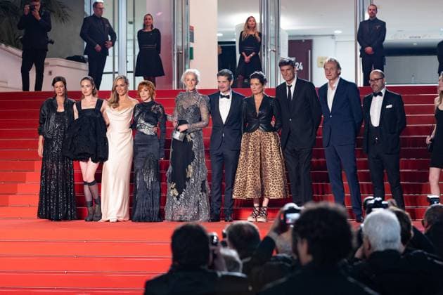 B Montée des marches du film Dalloway lors du 78ème Festival International du Film de Cannes Anna Mouglalis, Freya Mavor, Cécile de France, Mylène Farmer, Tatiana de Rosnay, Yann Gozlan, Sidonie Dumas, Eric Altmeyer, guest Montée des marches du film Dalloway lors du 78ème Festival International du Film de Cannes, au Palais des Festivals à Cannes On may 15th 2025 Olivier Borde Bestimage Red carpet for the movie Dalloway during the 78th Cannes International Film Festival at the Palais des Festivals in Cannes, France On may 15th 2025 Cannes France Copyright: xOLIVIERxBORDEx xBESTIMAGExOLIVIERxBORDEx xBESTIMAGEx