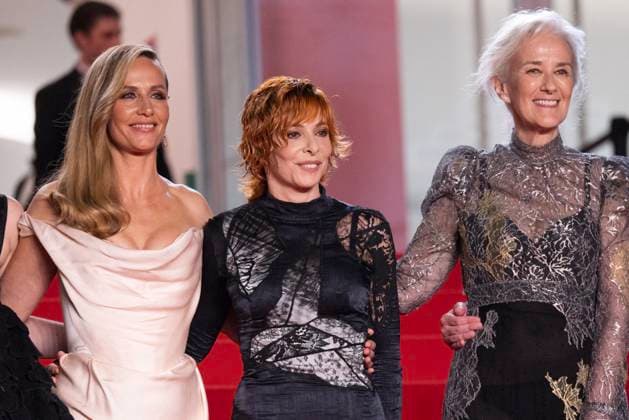 M Montée des marches du film Dalloway lors du 78ème Festival International du Film de Cannes Cécile de France, Mylène Farmer, Tatiana de Rosnay Montée des marches du film Dalloway lors du 78ème Festival International du Film de Cannes, au Palais des Festivals à Cannes Le 15 mai 2025 Jacovides Moreau Bestimage Red carpet for the movie Dalloway during the 78th Cannes International Film Festival at the Palais des Festivals in Cannes, France On may 15th 2025 Cannes France  Copyright: xJACOVIDES-MOREAUx xBESTIMAGExJACOVIDES-MOREAUx xBESTIMAGEx