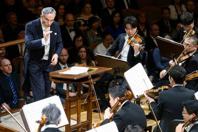 The Tokyo NHK Symphony Orchestra under the baton of Italian conductor Fabio Luisi in a concert during the Prague Spring International Music Festival, Prague, May 15, 2025. (CTKxPhoto MichalxKamaryt) CTKPhotoP2025051601777  CTKPhotoP2025051601777