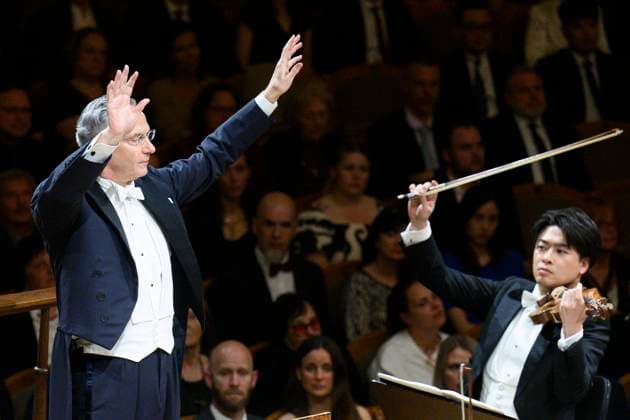 The Tokyo NHK Symphony Orchestra under the baton of Italian conductor Fabio Luisi in a concert during the Prague Spring International Music Festival, Prague, May 15, 2025. (CTKxPhoto MichalxKamaryt) CTKPhotoP2025051601783  CTKPhotoP2025051601783