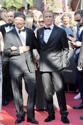 Lars Jessen and Matthias Schweighofer at the DOSSIER 137 premiere in Cannes on 15 05 2025