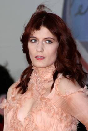 The Brit Awards 2012 arrivals Florence Welch of Florence and The Machine The Brit Awards 2012 arrivals, O2 Greenwich, London, England 21st February 2012 Brits headshot portrait pink peach orange ruffle frills CAP ROS Steve Ross London UK Great Britain Copyright: xStevexRoss CapitalxPicturesx