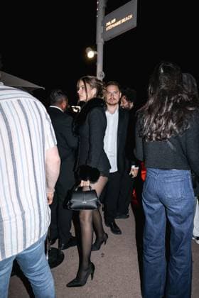 May 15, 2025, Cannes, France: Hungarian Supermodel and Victoria s Secret Angel BARBARA PALVIN, 31, and her husband American Actor DYLAN SPROUSE, 32 arriving at Cannes 2025: Magnum Crack Into Pleasure Party. Cannes France  - ZUMAp169 20250515_zea_p169_1717 Copyright: xAlessandroxBremecx