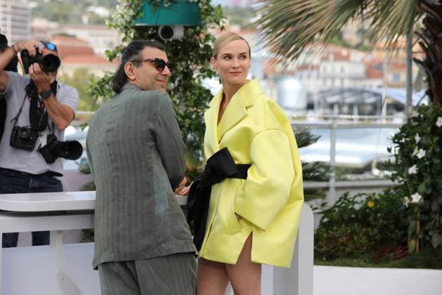 May 16, 2025, Cannes, Cote D azur, France: FATIH AKIN and DIANE KRUGER pose during the photocall for Amrum at the 78th Annual Cannes Film Festival at Palais des Festivals in Cannes, France Cannes France - ZUMAc179 20250516_zep_c179_055 Copyright: xMickaelxChavetx