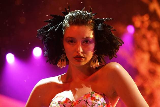 AUSTRALIAN FASHION WEEK 2025, Models walk the runway during Romance Was Born fashion show at Carriageworks in Sydney, Friday, May 16, 2025. ( NO ARCHIVING Sydney New South Wales Australia  Copyright: xStevenxSaphorex 20250516197685639680
