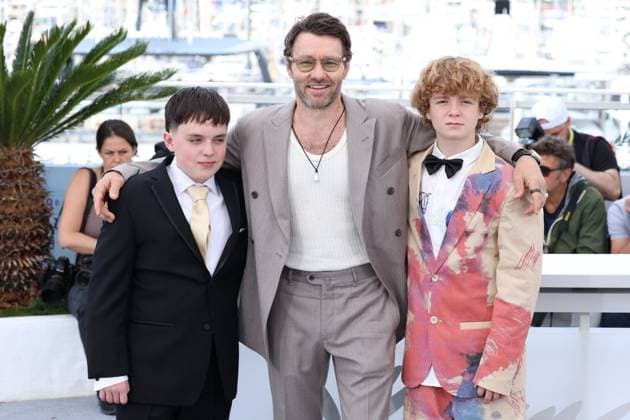 Cannes The Plague Photocall JD Kenny Rasmussen, Joel Edgerton and Kayo Martin posing at the The Plague photocall in Cannes, France on May 16, 2025, as part of the 78th Cannes Film Festival. Photo by ABACAPRESS.COM Cannes France  Copyright: xDominexJerome ABACAx