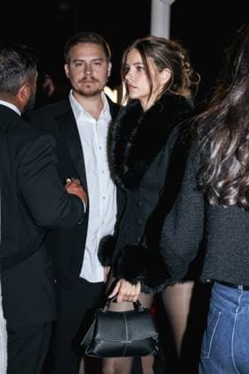 May 15, 2025, Cannes, France: Hungarian Supermodel BARBARA PALVIN, 31, the Victoria s Secret Angel was joined by her actor husband DYLAN SPROUSE, 32, at the Cannes 2025, Magnum Crack Into Pleasure Party. It seems Palvin opted for a sexy stylish no-pants look, but kept things rugged up on top.? Cannes France  - ZUMAp169 20250515_zea_p169_1721 Copyright: xAlessandroxBremecx