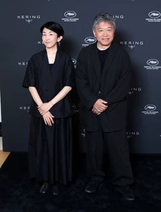 Photocall With Hirokazu Kore-eda and Chie Hayakawa Chie Hayakawa and Hirokazu Kore-eda attend the Kering Women in Motion Talk with Hirokazu Kore-eda and Chie Hayakawa at the 78th annual Cannes Film Festival at Majestic Hotel on May 16, 2025 in Cannes, France.  Copyright: xDidierxFereyx