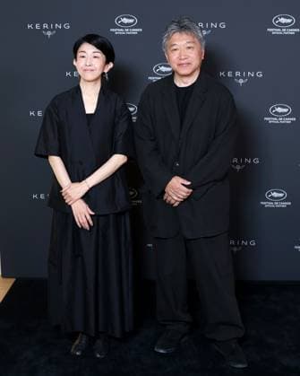 Photocall With Hirokazu Kore-eda and Chie Hayakawa Chie Hayakawa and Hirokazu Kore-eda attend the Kering Women in Motion Talk with Hirokazu Kore-eda and Chie Hayakawa at the 78th annual Cannes Film Festival at Majestic Hotel on May 16, 2025 in Cannes, France.  Copyright: xDidierxFereyx