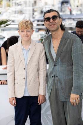 Amrum Photocall Jasper Ole Billerbeck, Fatih Akin at Amrum Photocall - The 78th Annual Cannes Film Festival 16 mai 2025 - Palais des Festivals - Cannes France  Copyright: x Chassery+Courdjix