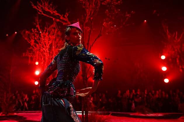 AUSTRALIAN FASHION WEEK 2025, Models walk the runway during Romance Was Born fashion show at Carriageworks in Sydney, Friday, May 16, 2025. ( NO ARCHIVING Sydney New South Wales Australia  Copyright: xStevenxSaphorex 20250516110972546326