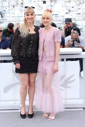 Cannes The Chronology Of Water Photocall JD Kristen Stewart and Imogen Poots posing at the The Chronology Of Water in Cannes, France on May 16, 2025, as part of the 78th Cannes Film Festival. Photo by Jerome Domine ABACAPRESS.COM Cannes France  Copyright: xDominexJerome ABACAx