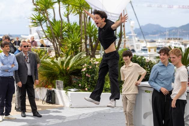 78. Internationalen Filmfestspiele von Cannes 2025 Cannes, Frankreich - 16.5.2024: Valentin Campagne, Mathilde Riu, CÃ me Peronnet und SolÃ n Machado-Graner während des Photocall Dossier 137 Case 137 während der 78. Internationalen Filmfestspiele von Cannes. Die 78. Internationalen Filmfestspiele von Cannes finden vom 13. bis 24. Mai 2025 statt. Provence-Alpes-Cote d Azur