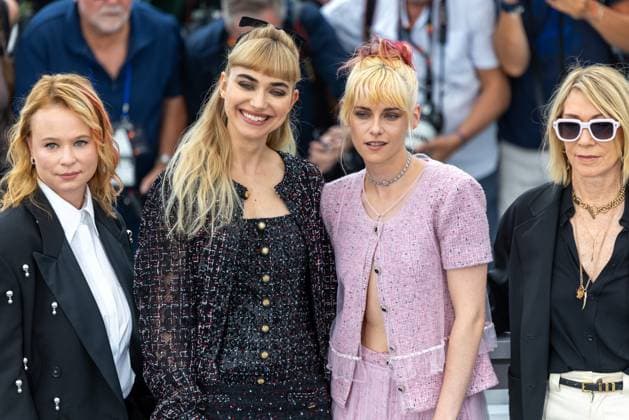 78. Internationalen Filmfestspiele von Cannes 2025 Cannes, Frankreich - 16.5.2024: Thora Birch, Imogen Poots, Kristen Stewart und Kim Gordon während des THE CHRONOLOGY OF WATER Photocall während der 78. Internationalen Filmfestspiele von Cannes. Die 78. Internationalen Filmfestspiele von Cannes finden vom 13. bis 24. Mai 2025 statt. Provence-Alpes-Cote d Azur