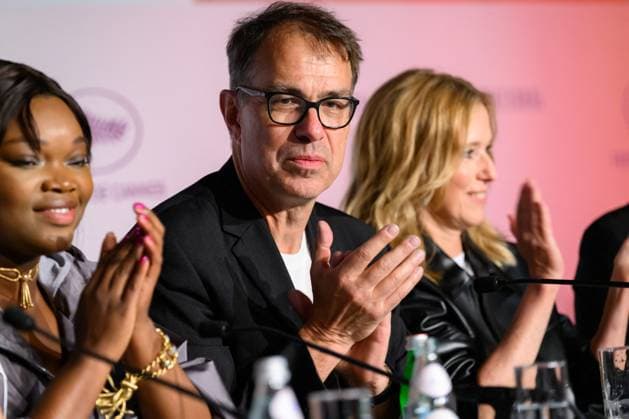 Cannes Dossier 137 Press Conference NG Dominik Moll and Lea Drucker attending the press conference for ‘Dossier 137’ at Palais Des Festivals in Cannes, France on May 16 2025 as part of the 78th Cannes Film Festival. Photo by Nicolas Genin ABACAPRESS.COM Cannes France  Copyright: xGeninxNicolas ABACAx