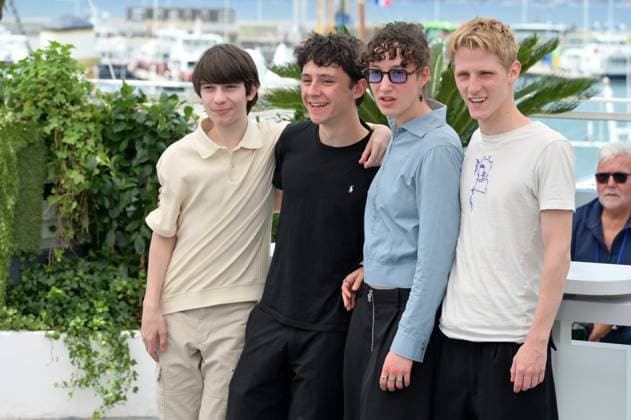 Dossier 137 Photocall at 78th Festival de Cannes - Cannes, France CANNES, FRANCE. May 16, 2025: Solan Machado-Graner, Come Peronnet, Mathilde Riu & Valentin Campagne at the photocall for Dossier 137 at the 78th Festival de Cannes. Picture: Paul Smith Featureflash Cannes France  Copyright: xPaulxSmithx xFeatureflashx
