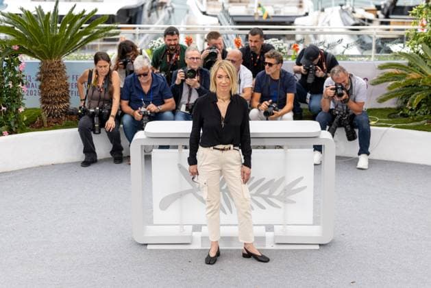 78. Internationalen Filmfestspiele von Cannes 2025 Cannes, Frankreich - 16.5.2024: Kim Gordon während des Photocall The Chronology of Water während der 78. Internationalen Filmfestspiele von Cannes. Die 78. Internationalen Filmfestspiele von Cannes finden vom 13. bis 24. Mai 2025 statt. Provence-Alpes-Cote d Azur