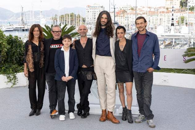 SirÃ¢t photocall Stefania Gadda, Tonin Janvier, Jade Oukid, Bruno Nunez, Sergi Lopez and Richard Bellamy during the SirÃ¢t photocall at the 78th annual Cannes Film Festival at Palais des Festivals on May 16, 2025 in Cannes, France.  Copyright: x Chassery+Courdjix