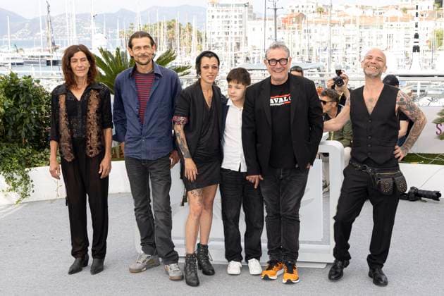 SirÃ¢t photocall Stefania Gadda, Tonin Janvier, Jade Oukid, Bruno Nunez, Sergi Lopez and Richard Bellamy during the SirÃ¢t photocall at the 78th annual Cannes Film Festival at Palais des Festivals on May 16, 2025 in Cannes, France.  Copyright: x Chassery+Courdjix