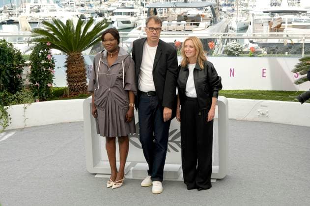Guslagie Malanda, Dominik Moll and Lea Drucker at the photocall for the feature film Dossier 137 Case 137 at the Festival de Cannes 2025 78 Cannes International Film Festival at the Palais des Festivals Cannes, 16 05 2025 Foto:xD.xBedrosianx xFuturexImagex case_5506