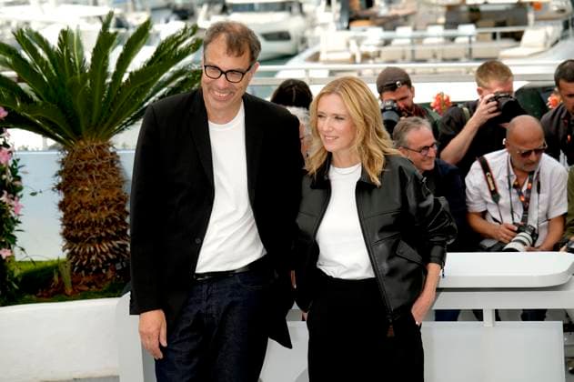 Dominik Moll and Lea Drucker at the photocall for the feature film Dossier 137 Case 137 at the Festival de Cannes 2025 78 Cannes International Film Festival at the Palais des Festivals Cannes, 16 05 2025 Foto:xD.xBedrosianx xFuturexImagex case_5510
