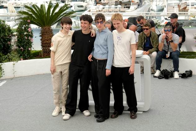 Solan Machado Graner, Come Peronnet, Mathilde Riu and Valentin Campagne at the photocall for the feature film Dossier 137 Case 137 at the Festival de Cannes 2025 78 Cannes International Film Festival at the Palais des Festivals Cannes, 16 05 2025 Foto:xD.xBedrosianx xFuturexImagex case_5517