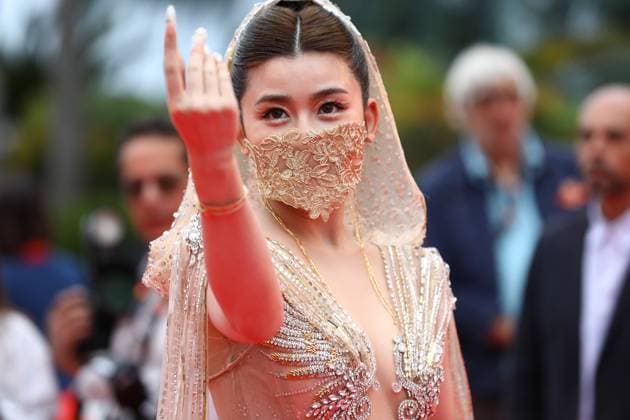 May 16, 2025, Cannes, Cote D azur, France: A guest on the red carpet for the La Petite Derniere Premiere screening at the 78th Annual Cannes Film Festival at Palais des Festivals in Cannes, France Cannes France - ZUMAc179 20250516_zep_c179_196 Copyright: xMickaelxChavetx